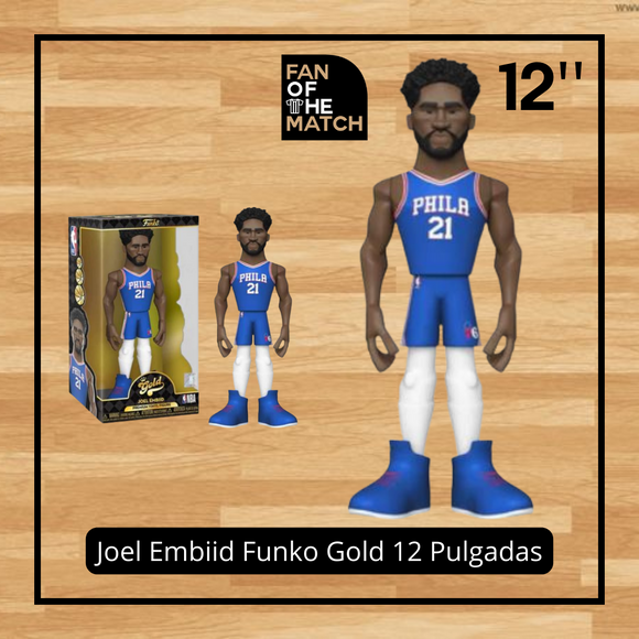 PHILADELPHIA 76ERS JOEL EMBIID 12'' VINYL GOLD FUNKO