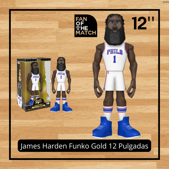 PHILADELPHIA 76ERS JAMES HARDEN VINYL GOLD 12'' FUNKO