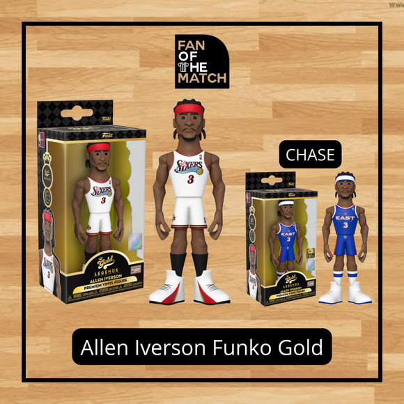 PHILADELPHIA 76ERS ALLEN IVERSON FUNKO GOLD