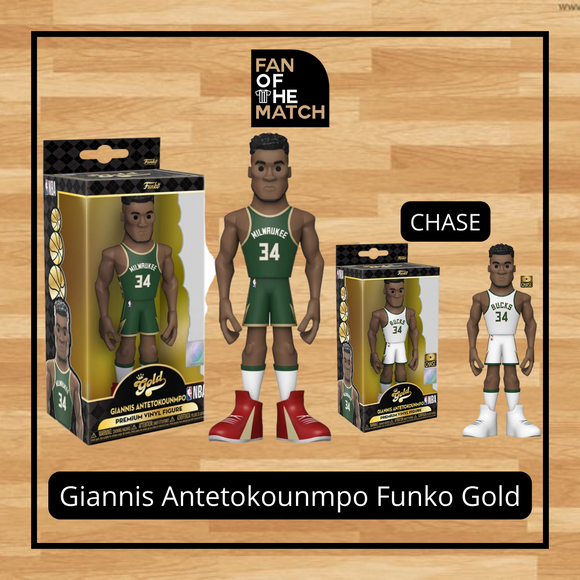 MILWAUKEE BUCKS GIANNIS ANTETOKOUNMPO VINYL GOLD 5 FUNKO