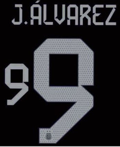 ARGENTINA ESTAMPADO 2022-23 J. ALVAREZ 9 VISITA