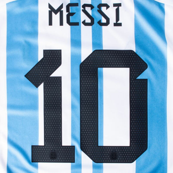 ARGENTINA ESTAMPADO 2022-23 MESSI 10 LOCAL 3 ESTRELLAS