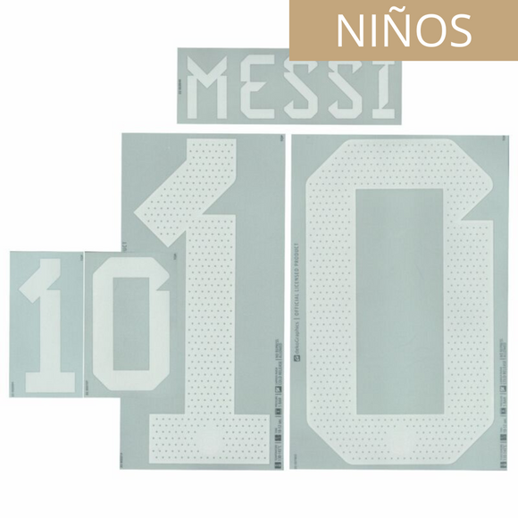 ARGENTINA ESTAMPADO 2022-23 MESSI 10 VISITA NIÑOS