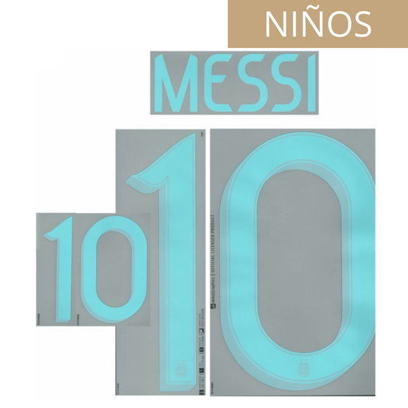 ARGENTINA ESTAMPADO 2020-21 MESSI 10 VISITA NIÑOS
