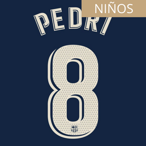 FC BARCELONA ESTAMPADO 2022-23 PEDRI 8 LOCAL NIÑOS