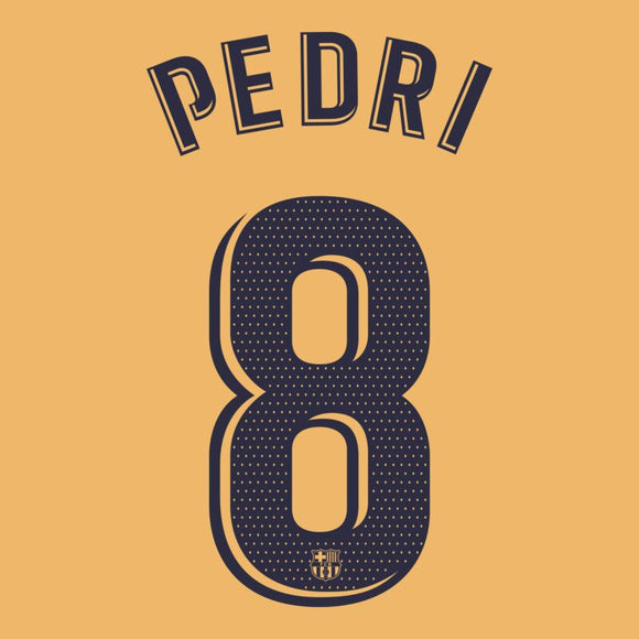 FC BARCELONA ESTAMPADO 2022-23 PEDRI 8 VISITA