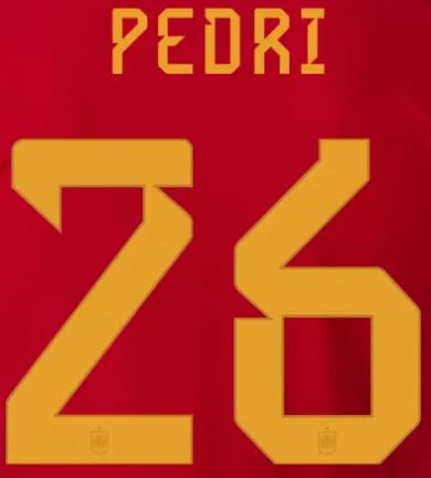ESPAÑA ESTAMPADO 2022-23 PEDRI 26 LOCAL