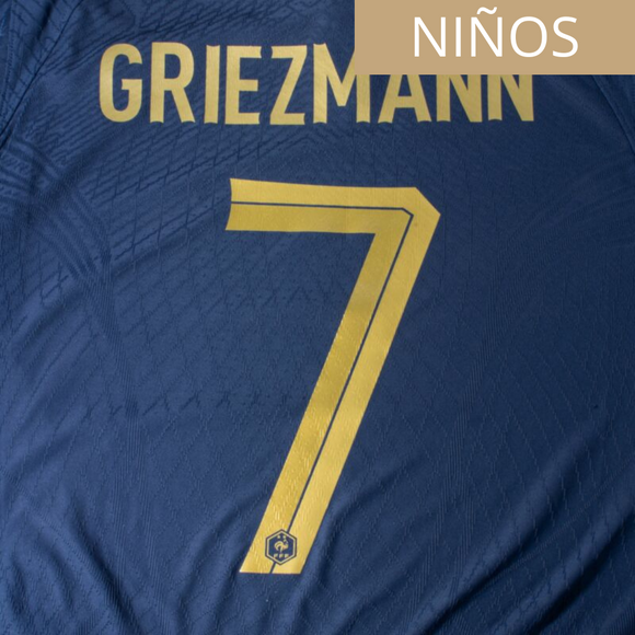 FRANCIA ESTAMPADO 2022-23 GRIEZMANN 7 LOCAL NIÑOS
