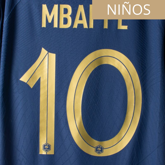 FRANCIA ESTAMPADO 2022-23 MBAPPÉ 10 LOCAL NIÑOS