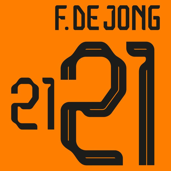 HOLANDA ESTAMPADO 2022-23 F. DE JONG 21 LOCAL