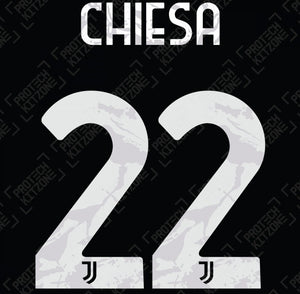 JUVENTUS ESTAMPADO 2021-22 CHIESA 22 VISITA