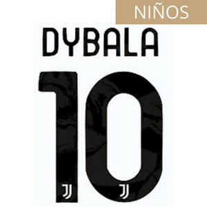 JUVENTUS ESTAMPADO 2021-22 DYBALA 10 LOCAL NIÑOS
