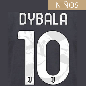 JUVENTUS ESTAMPADO 2021-22 DYBALA 10 VISITA NIÑOS
