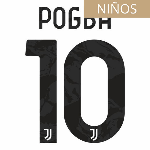JUVENTUS ESTAMPADO 2022-23 POGBA 10 LOCAL NIÑOS