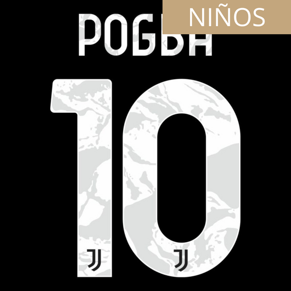 JUVENTUS ESTAMPADO 2022-23 POGBA 10 VISITA NIÑOS