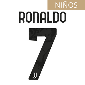 JUVENTUS ESTAMPADO 2020-21 RONALDO 7 LOCAL NIÑOS
