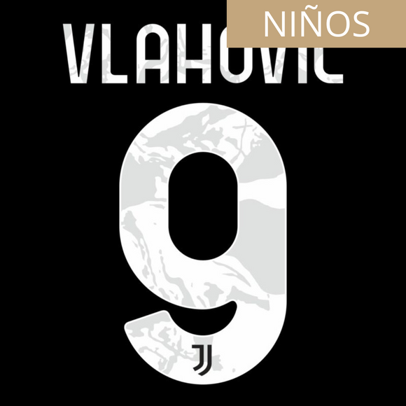 JUVENTUS ESTAMPADO 2022-23 VLAHOVIC 9 VISITA NIÑOS