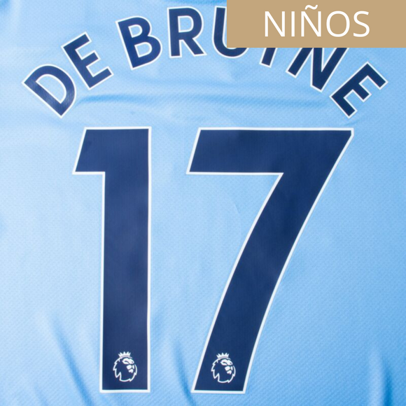MANCHESTER CITY ESTAMPADO 2022-23 DE BRUYNE 17 LOCAL NIÑOS