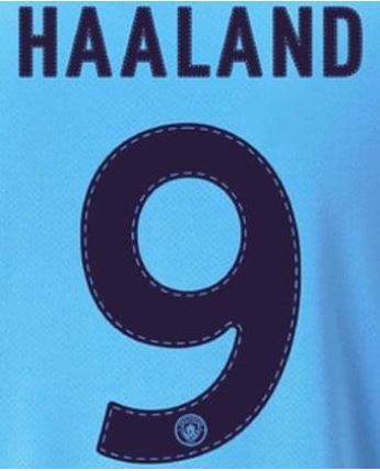 MANCHESTER CITY ESTAMPADO 2022-23 HAALAND 9 COPA LOCAL