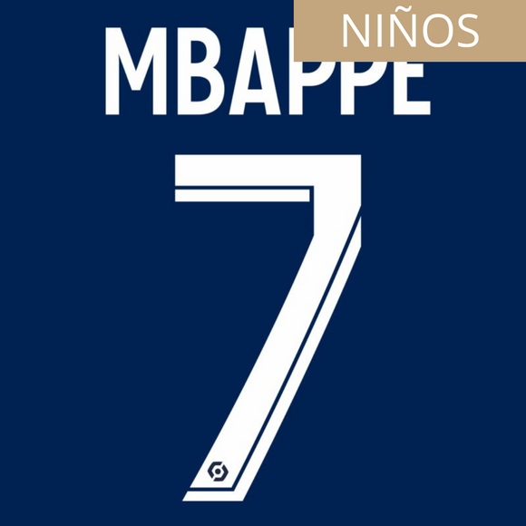 PSG PARIS SAINT GERMAIN ESTAMPADO 2022-23 MBAPPE 7 LOCAL NIÑOS