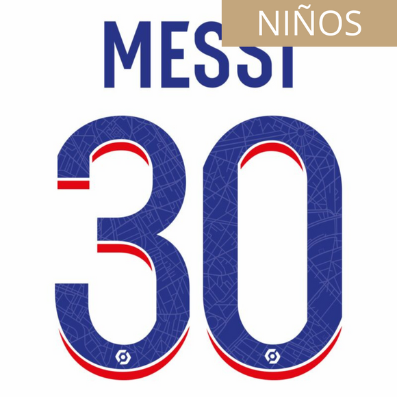 PSG PARIS SAINT GERMAIN ESTAMPADO 2022-23 MESSI 30 TERCERA NIÑOS