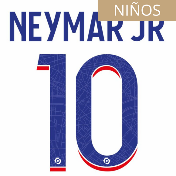 PSG PARIS SAINT GERMAIN ESTAMPADO 2022-23 NEYMAR JR 10 TERCERA NIÑOS