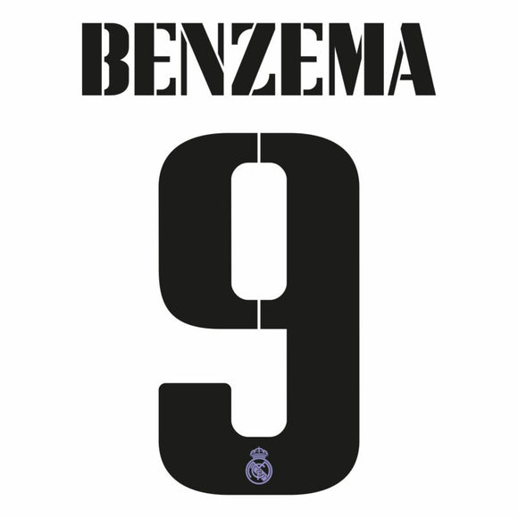 REAL MADRID ESTAMPADO 2022-23 BENZEMA 9 LOCAL Y VISITA