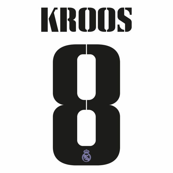 REAL MADRID ESTAMPADO 2022-23 KROOS 8 LOCAL Y VISITA