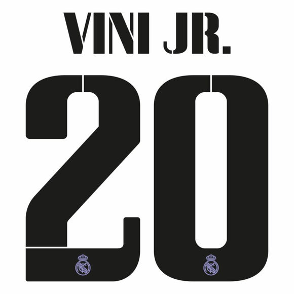 REAL MADRID ESTAMPADO 2022-23 VINI JR. 20 LOCAL Y VISITA