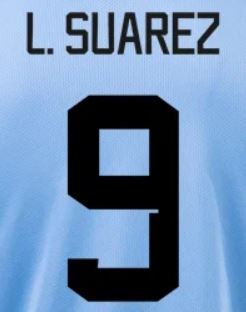URUGUAY ESTAMPADO 2022-23 L. SUAREZ 9 LOCAL Y VISITA