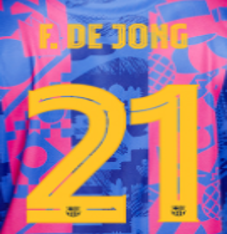 FC BARCELONA ESTAMPADO COPA F. DE JONG 21 LOCAL