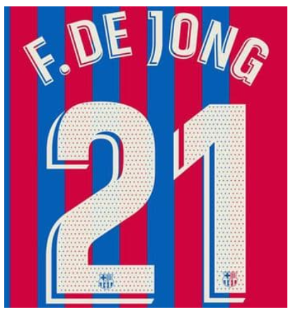 FC BARCELONA ESTAMPADO F. DE JONG 21 LOCAL
