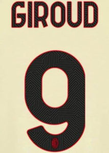 AC MILAN ESTAMPADO 2021-22 GIROUD 9 LOCAL