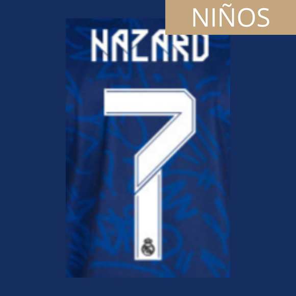 REAL MADRID ESTAMPADO HAZARD 7 VISITA NIÑOS