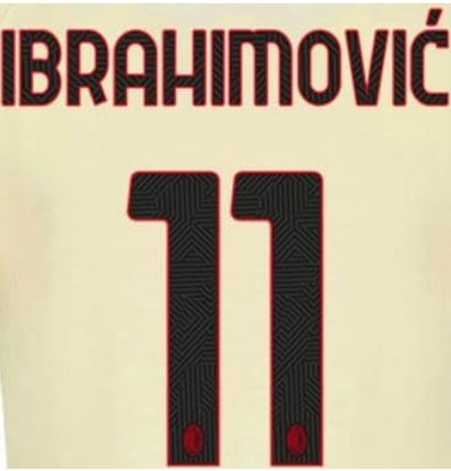 AC MILAN ESTAMPADO 2021-22 IBRAHIMOVIC 11 VISITA