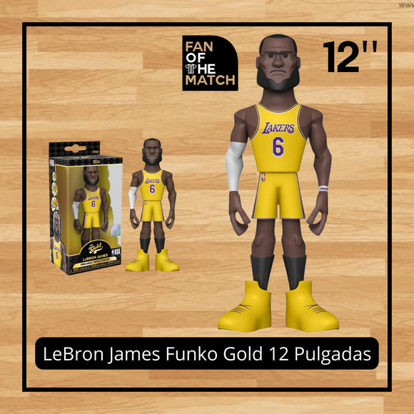 LOS ANGELES LAKERS LEBRON JAMES 12'' VINYL GOLD FUNKO