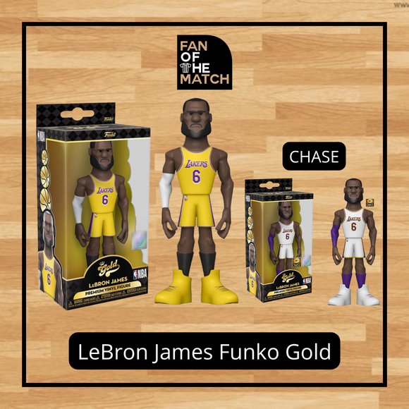 LOS ANGELES LAKERS LEBRON JAMES VINYL GOLD 5 FUNKO