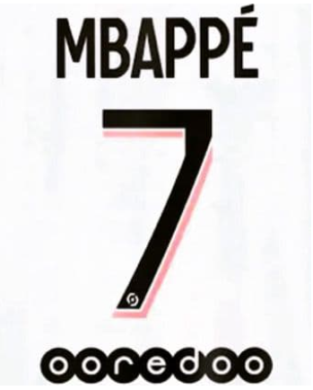 PSG PARIS SAINT GERMAIN ESTAMPADO 2021-22 MBAPPE 7 VISITA