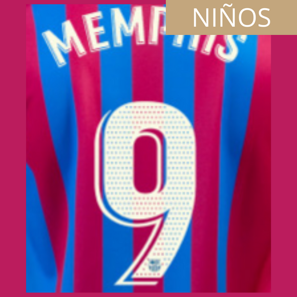 FC BARCELONA ESTAMPADO MEMPHIS 9 LOCAL NIÑOS