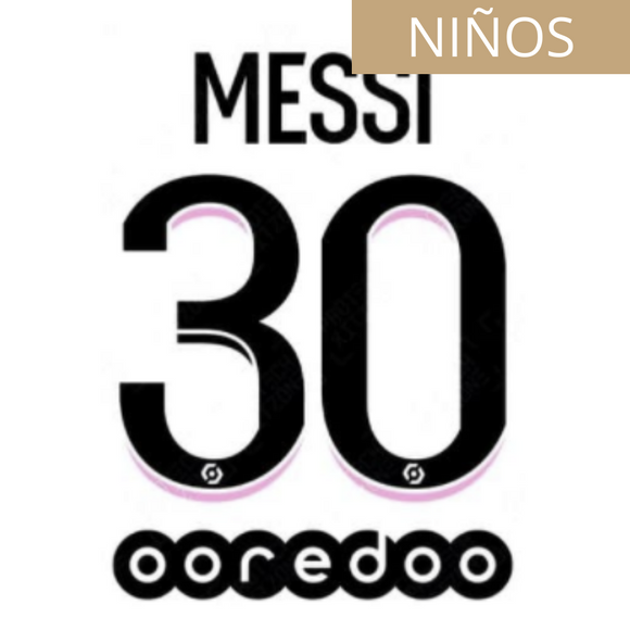 PSG PARIS SAINT GERMAIN ESTAMPADO 2021-22 MESSI 30 VISITA NIÑOS