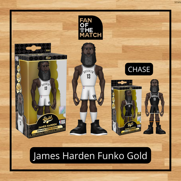 BROOKLYN NETS JAMES HARDEN VINYL GOLD 5 FUNKO