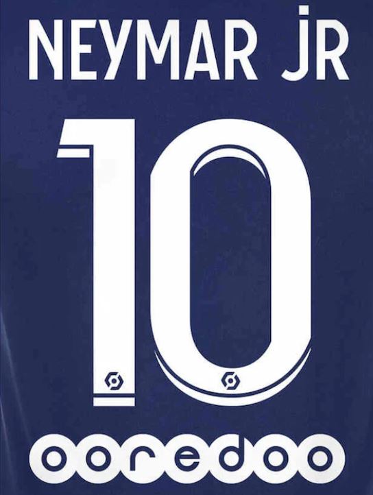 PSG PARIS SAINT GERMAIN ESTAMPADO 2021-22 NEYMAR JR 10 LOCAL