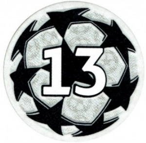 PARCHE CHAMPIONS LEAGUE 13 VECES GANADOR REAL MADRID