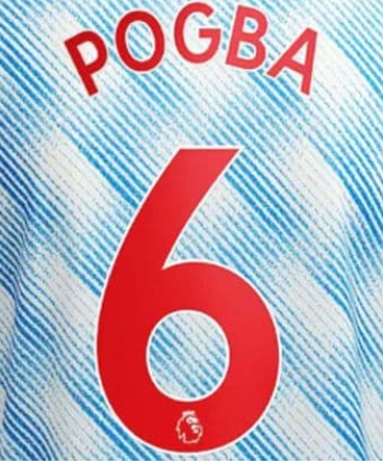 MANCHESTER UNITED ESTAMPADO POGBA 6 VISITA