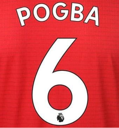 MANCHESTER UNITED ESTAMPADO POGBA 6 LOCAL
